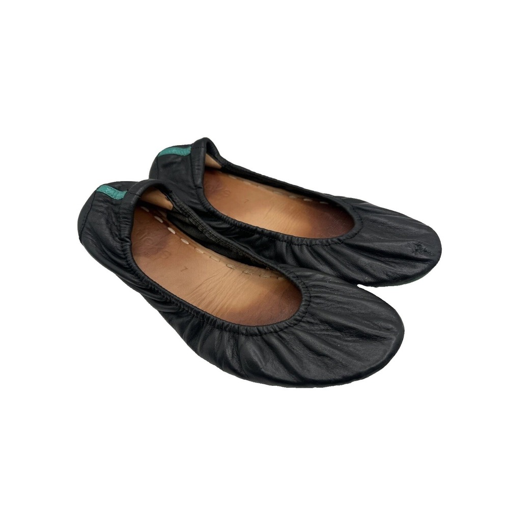 Tieks By Gavrieli Womens Matte Ballet Flats Shoes Black Round Toe Slip On 7